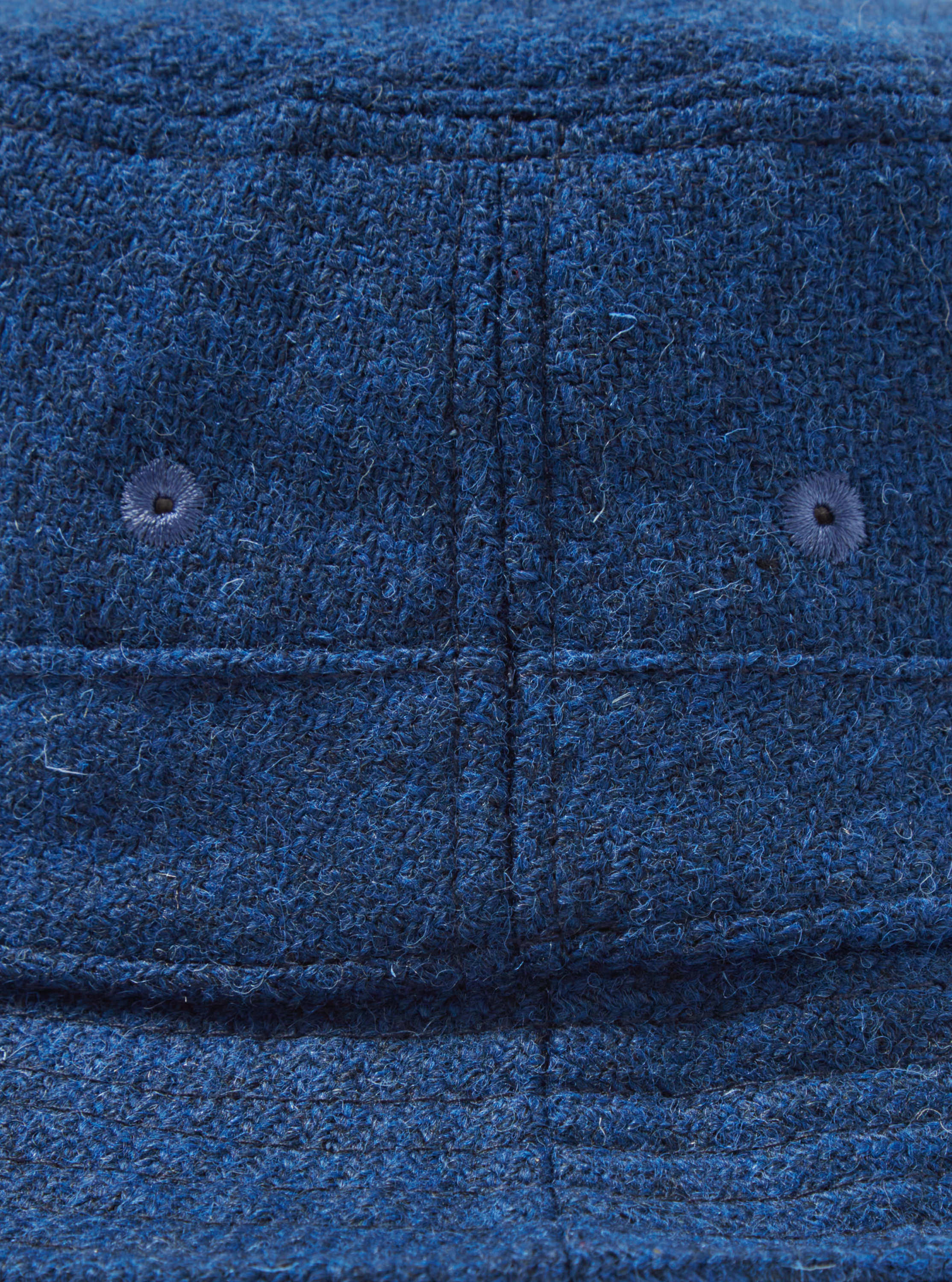Universal Works Bucket Hat in Indigo Harris Tweed