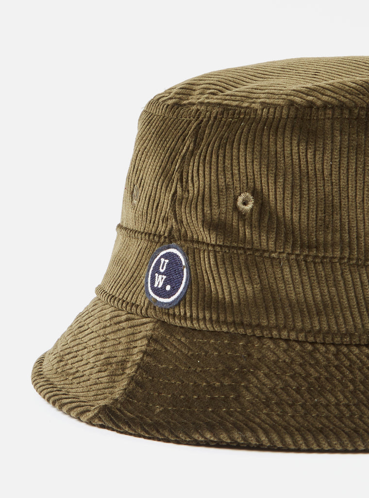 Universal Works Bucket Hat in Olive Brisbane Cord