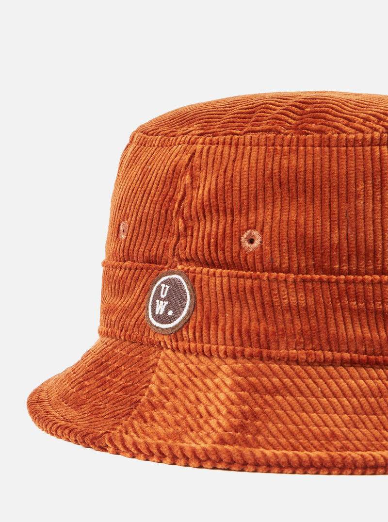 Universal Works Bucket Hat in Rust Brisbane Cord