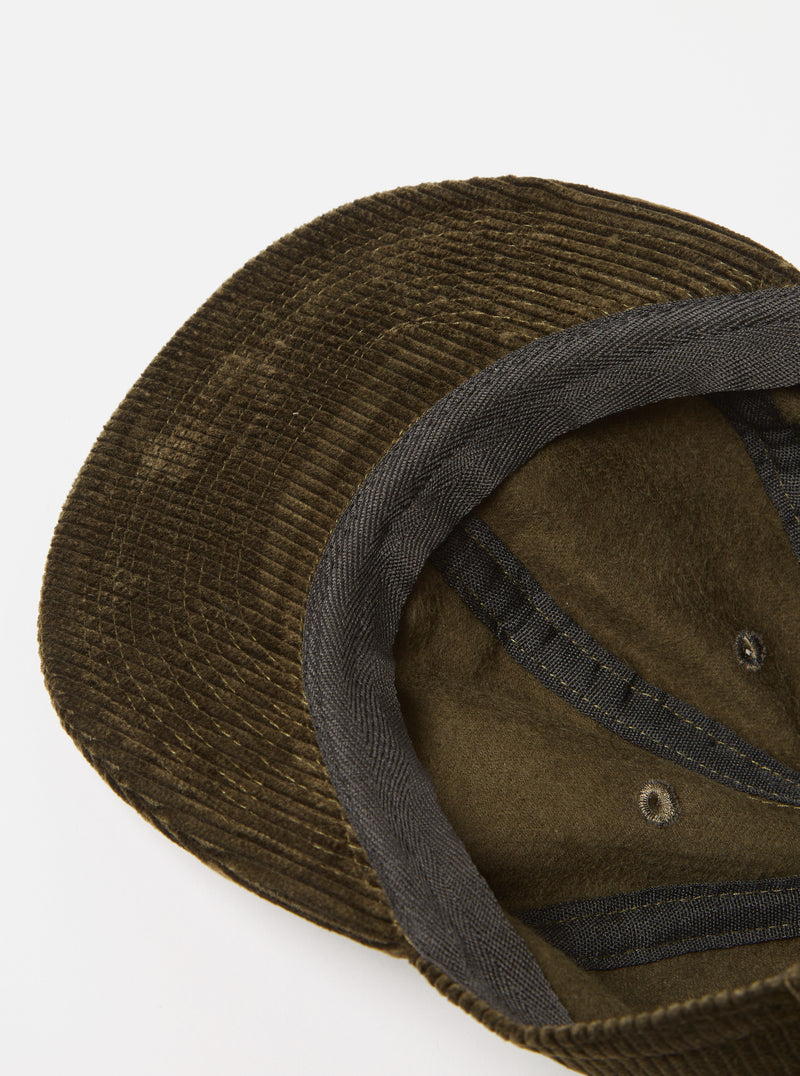 Universal Works Mechanics Hat in Olive Brisbane Cord