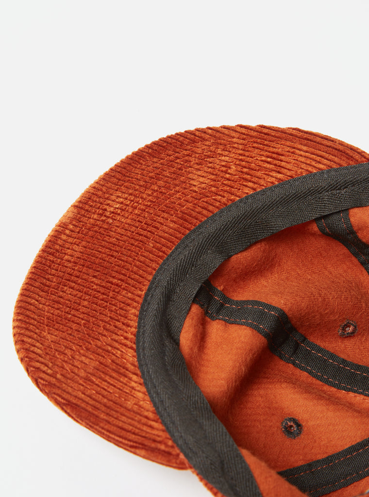 Universal Works Mechanics Cap in Rust Brisbane Cord