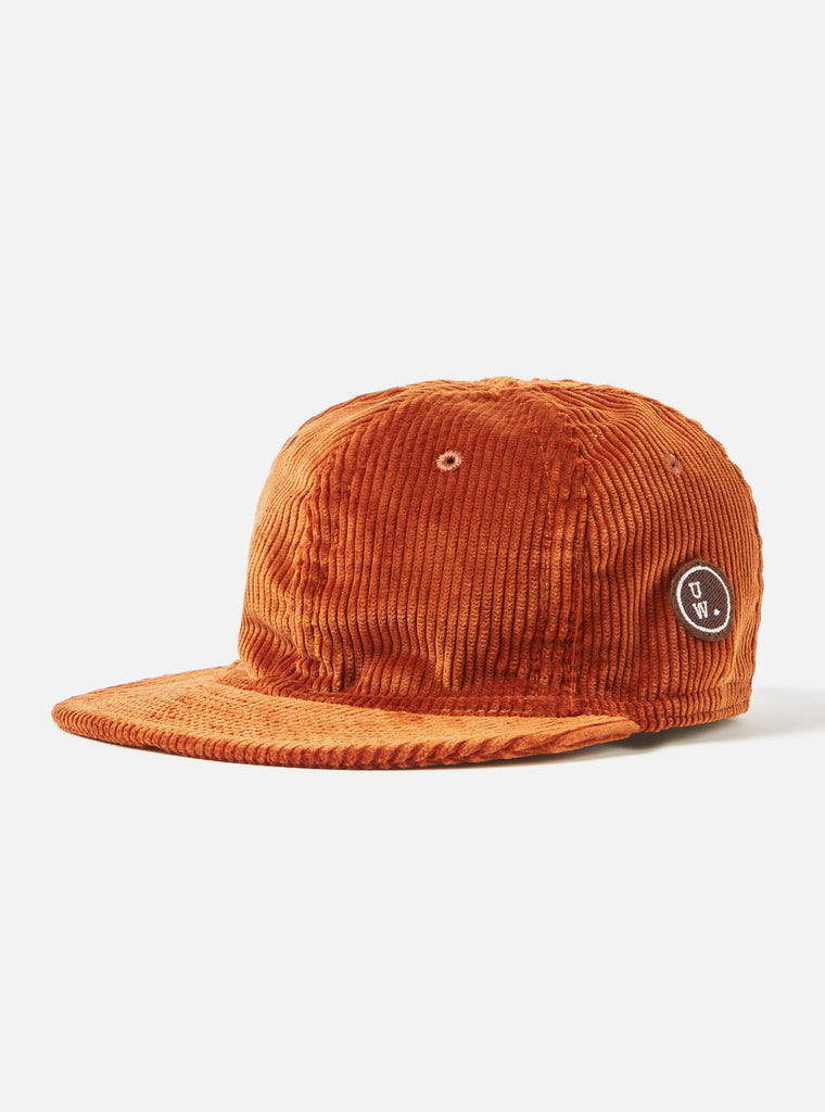 Universal Works Mechanics Cap in Rust Brisbane Cord