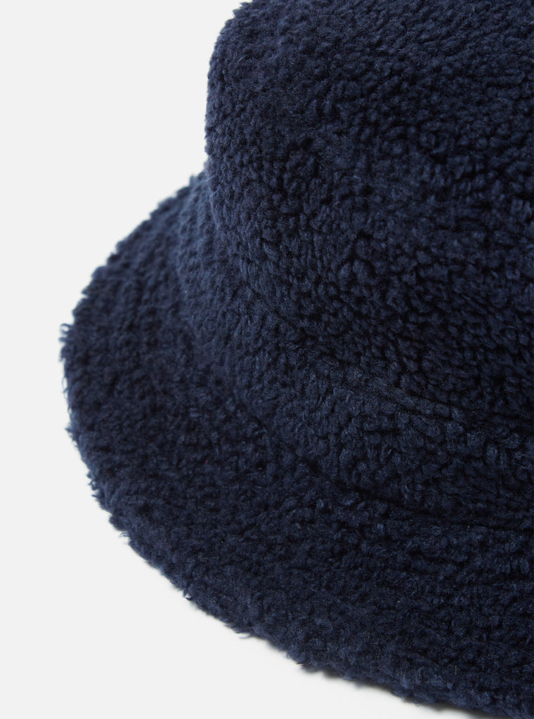 Universal Works Bucket Hat in Navy Mountain Fleece