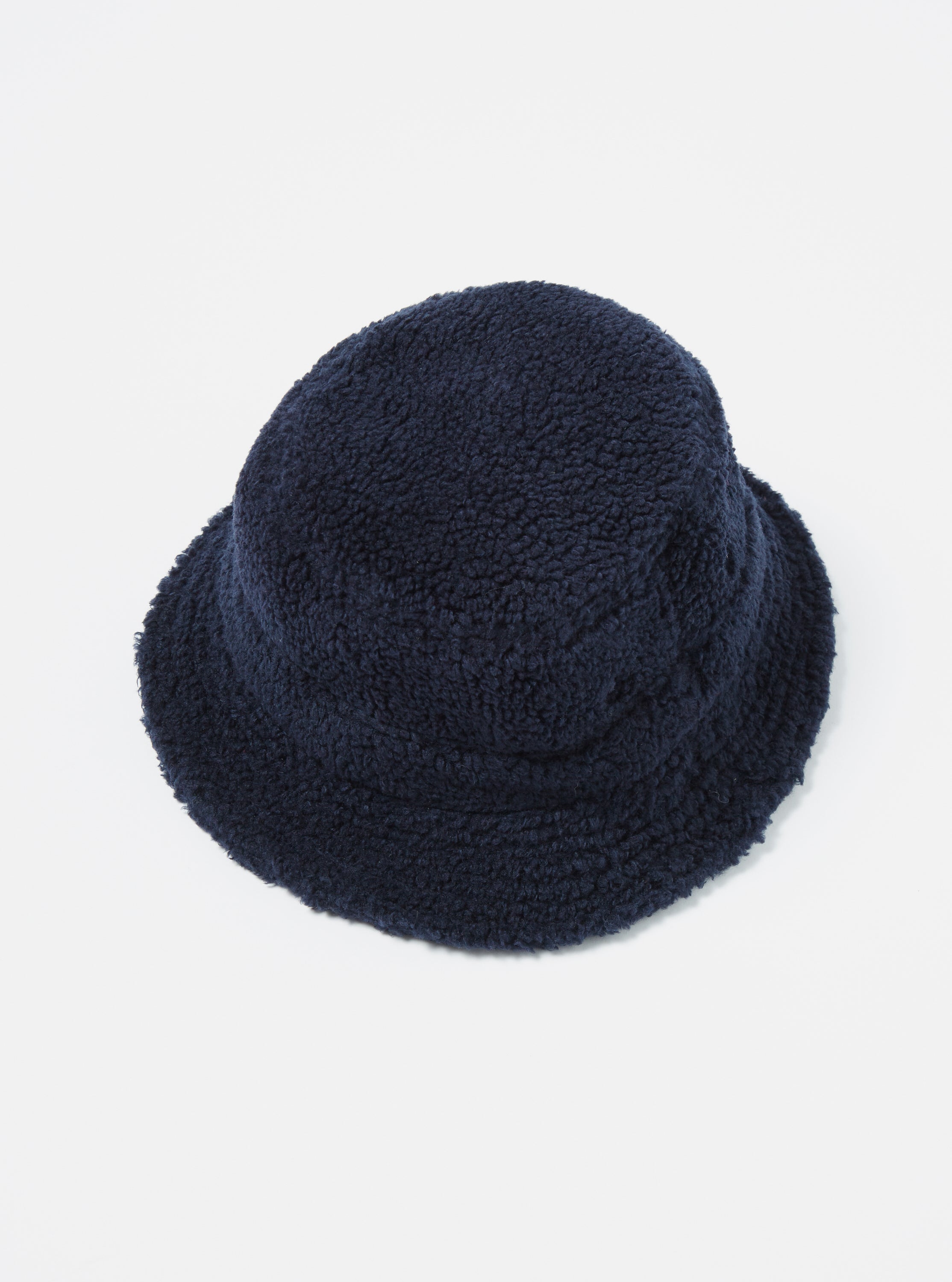 Universal Works Bucket Hat in Navy Mountain Fleece