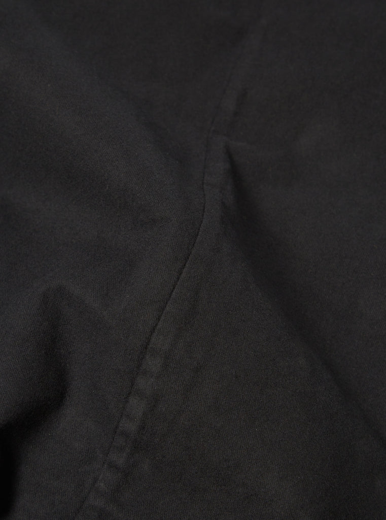 Universal Works Travail Overshirt in Black Nebraska Cotton