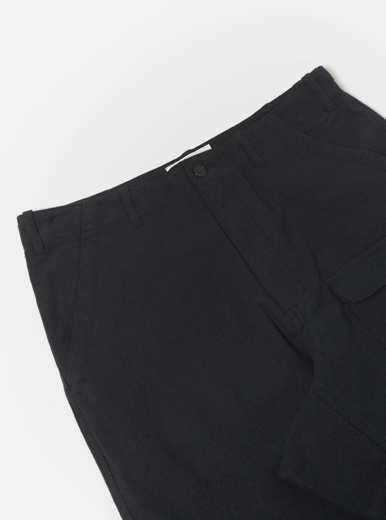 Universal Works Peacenik Pant in Black Nebraska Cotton
