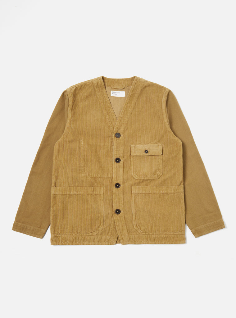 Universal Works Cabin Jacket in Sand Corduroy/Soft Twill