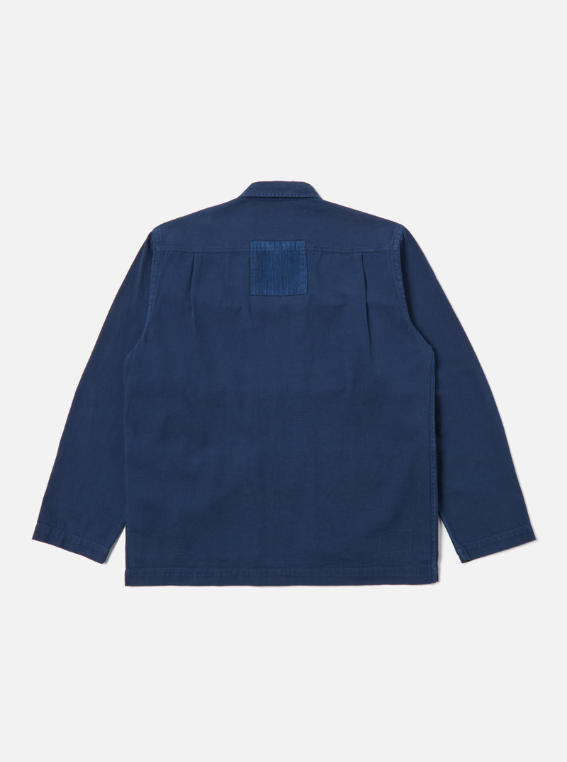 Universal Works Photographers Jacket in Indigo Corduroy/Soft Twill