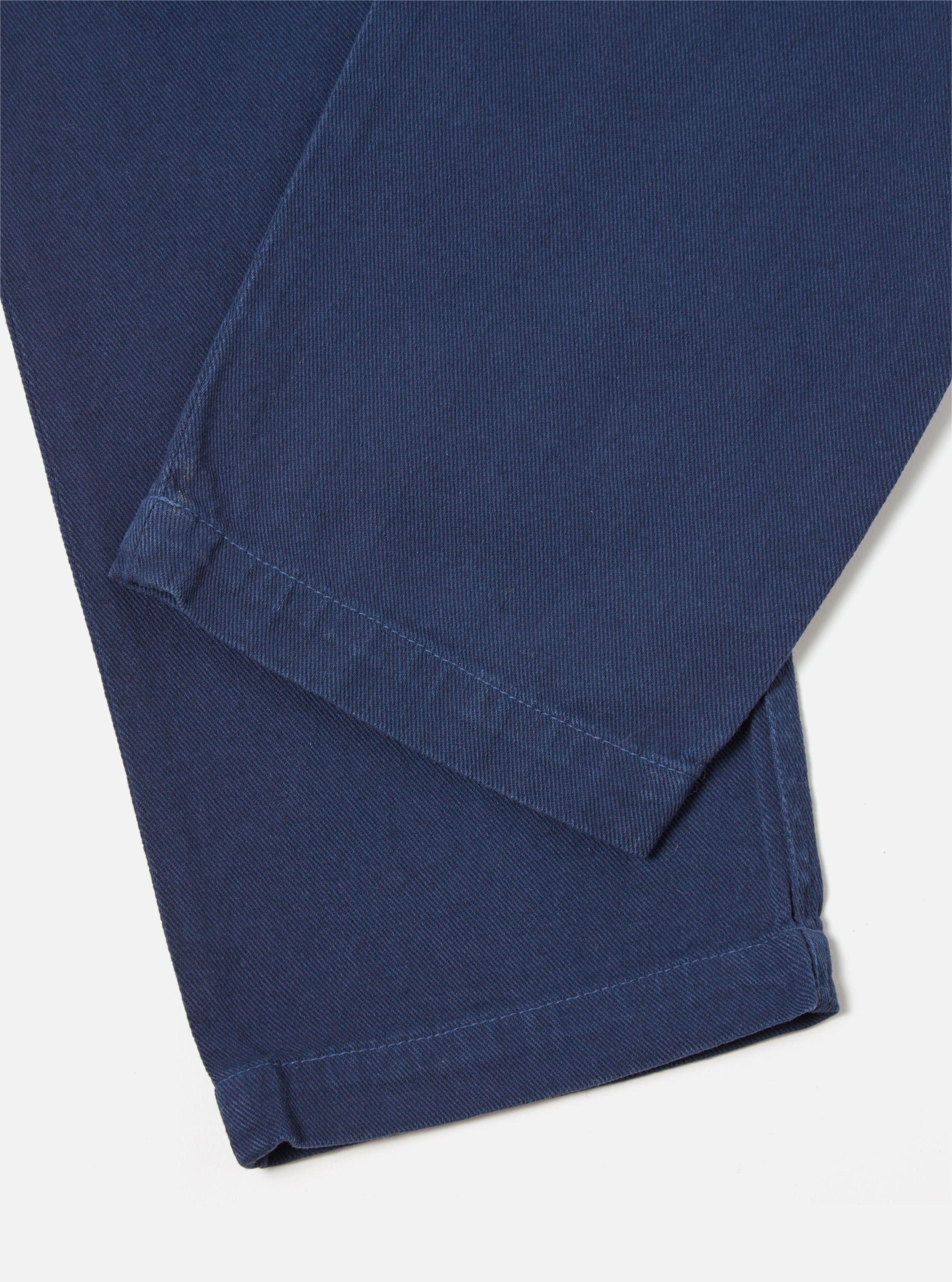 Universal Works Military Chino in Indigo Soft Twill