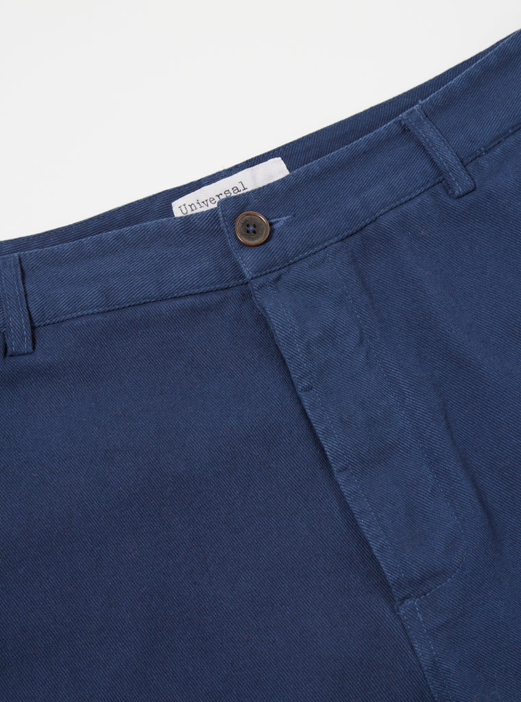 Universal Works Military Chino in Indigo Soft Twill