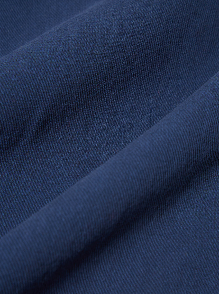 Universal Works Military Chino in Indigo Soft Twill