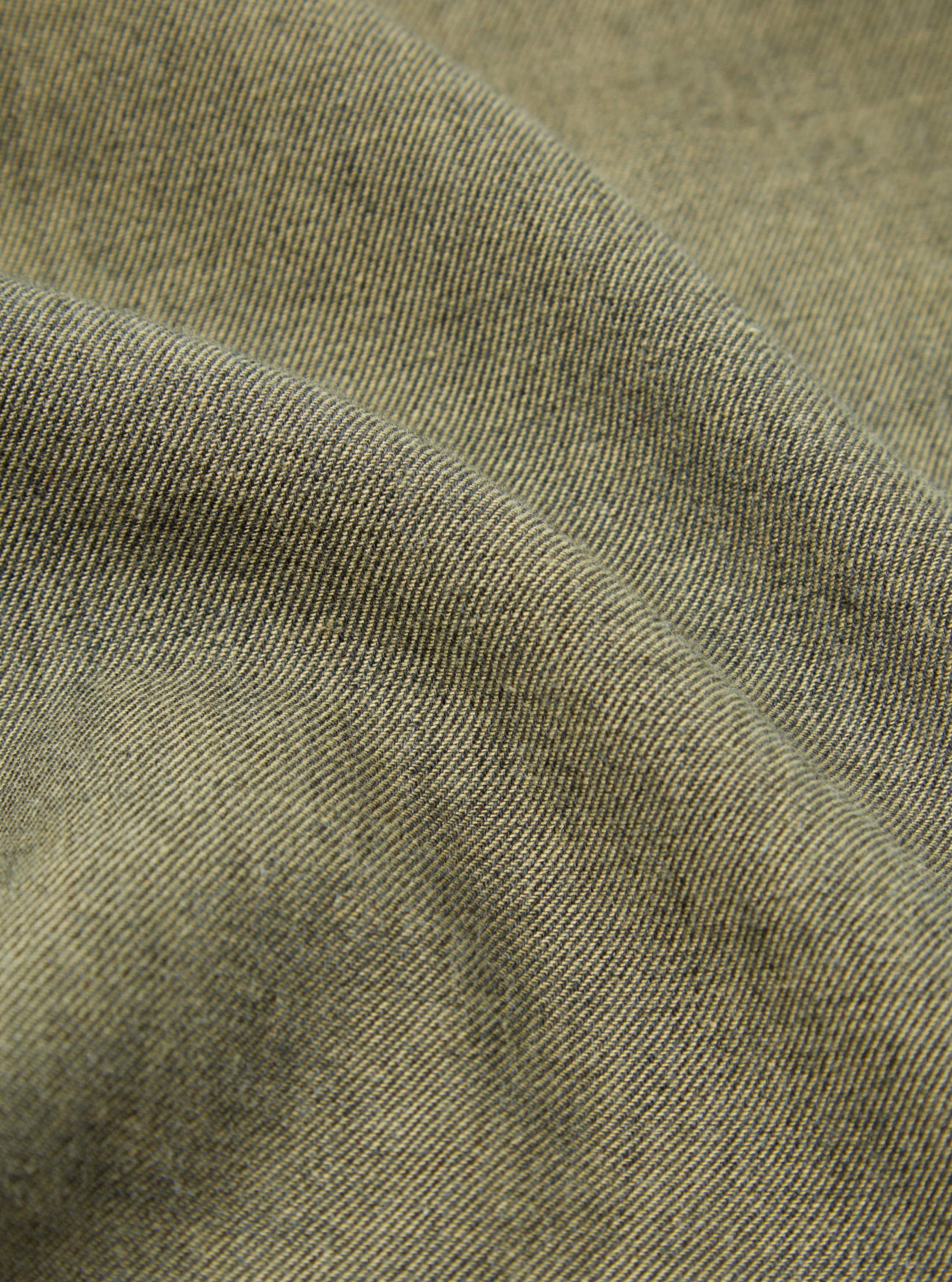 Universal Works Square Pocket Shirt in Olive IT Brushed Twill