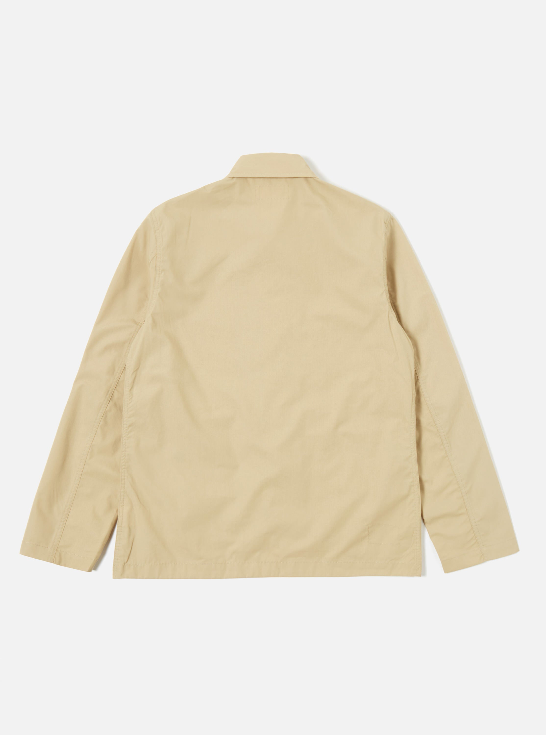 Universal Works Bakers Jacket in Sand Recycled Poly Tech