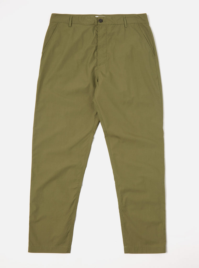 Universal Works Military Chino in Olive Recycled Poly Tech