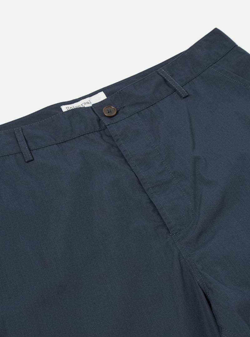 Universal Works Military Chino in Navy Recycled Poly Tech