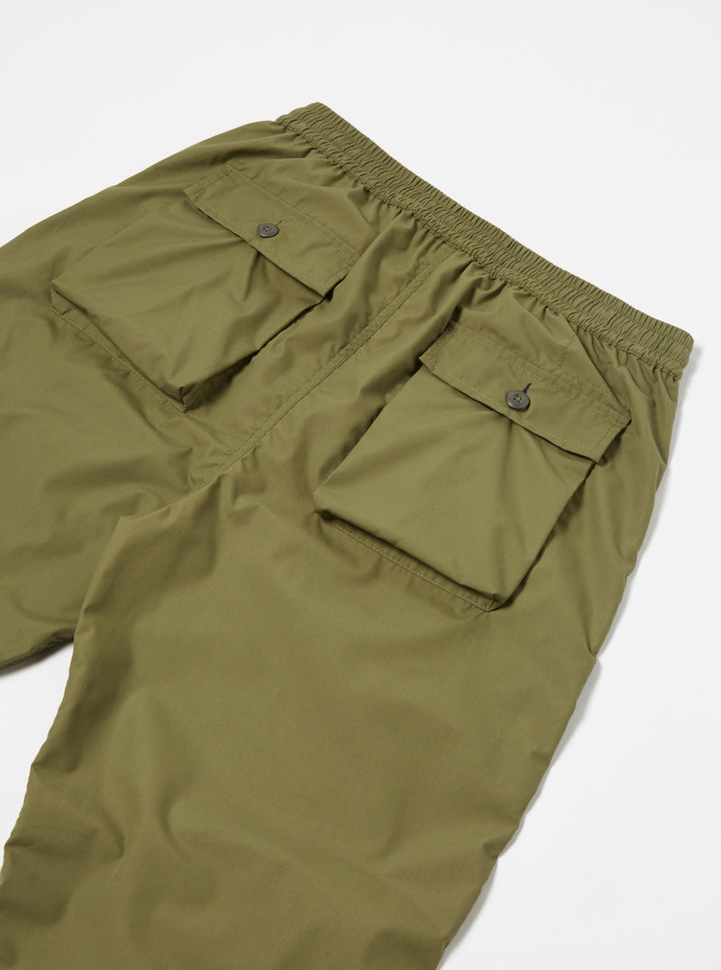 Universal Works Parachute Pant in Olive Recycled Poly Tech