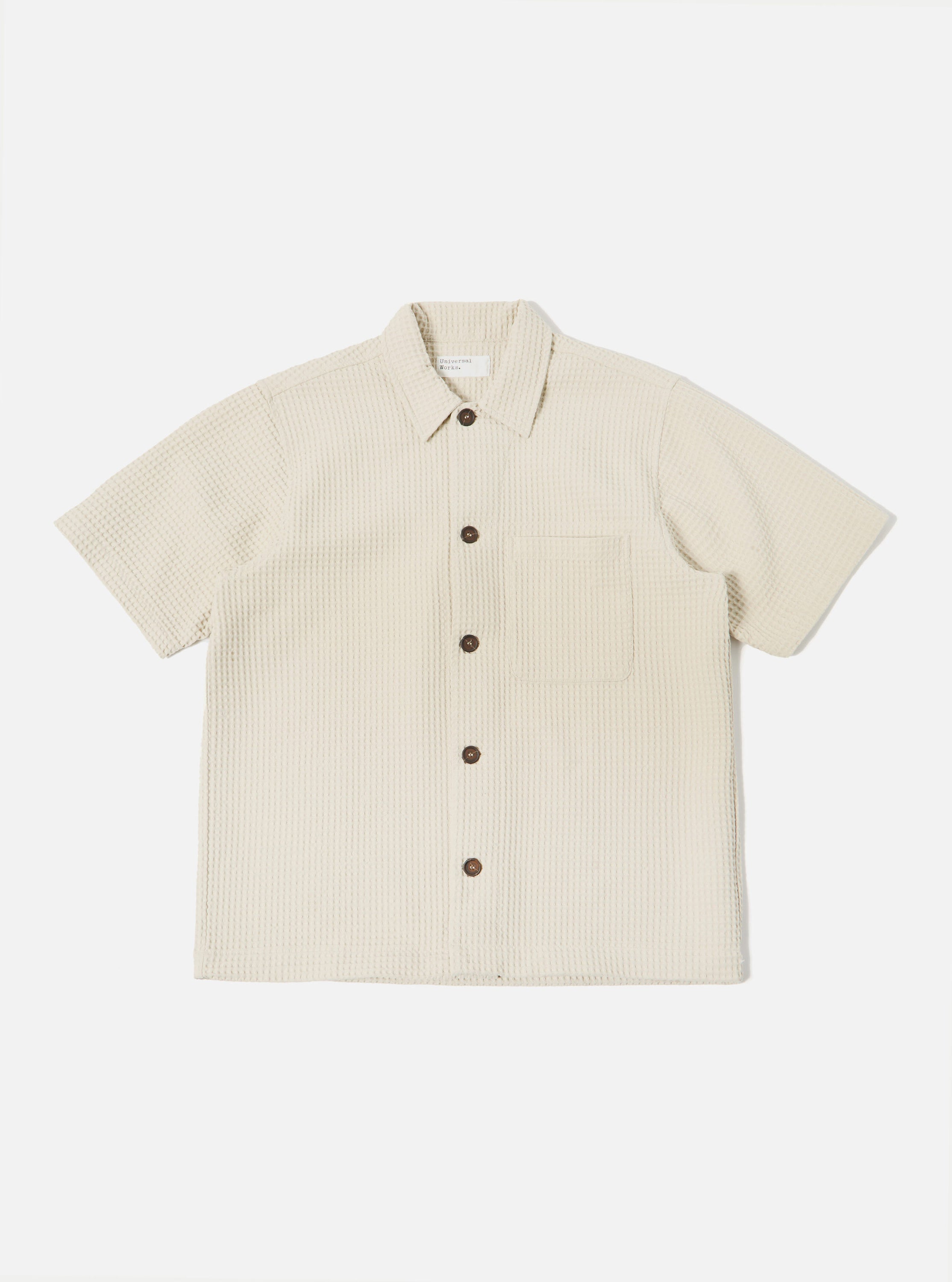 Universal Works Tech Overshirt in Driftwood Pike Waffle