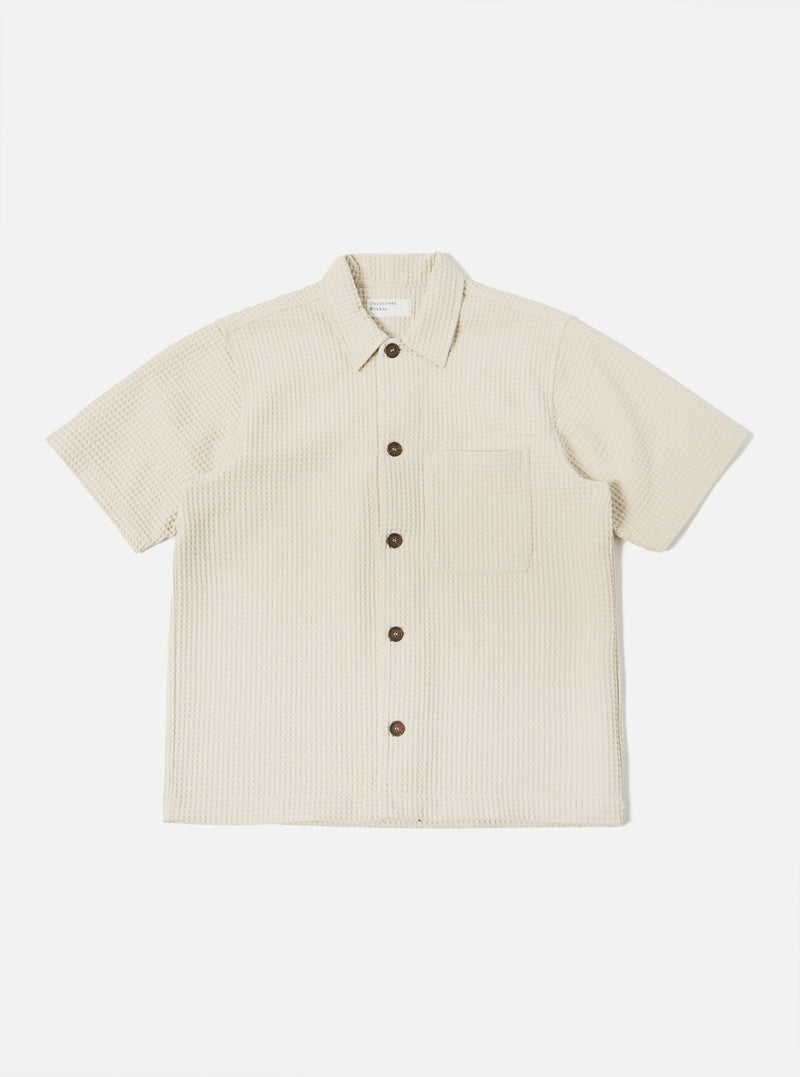 Universal Works Tech Overshirt in Driftwood Pike Waffle