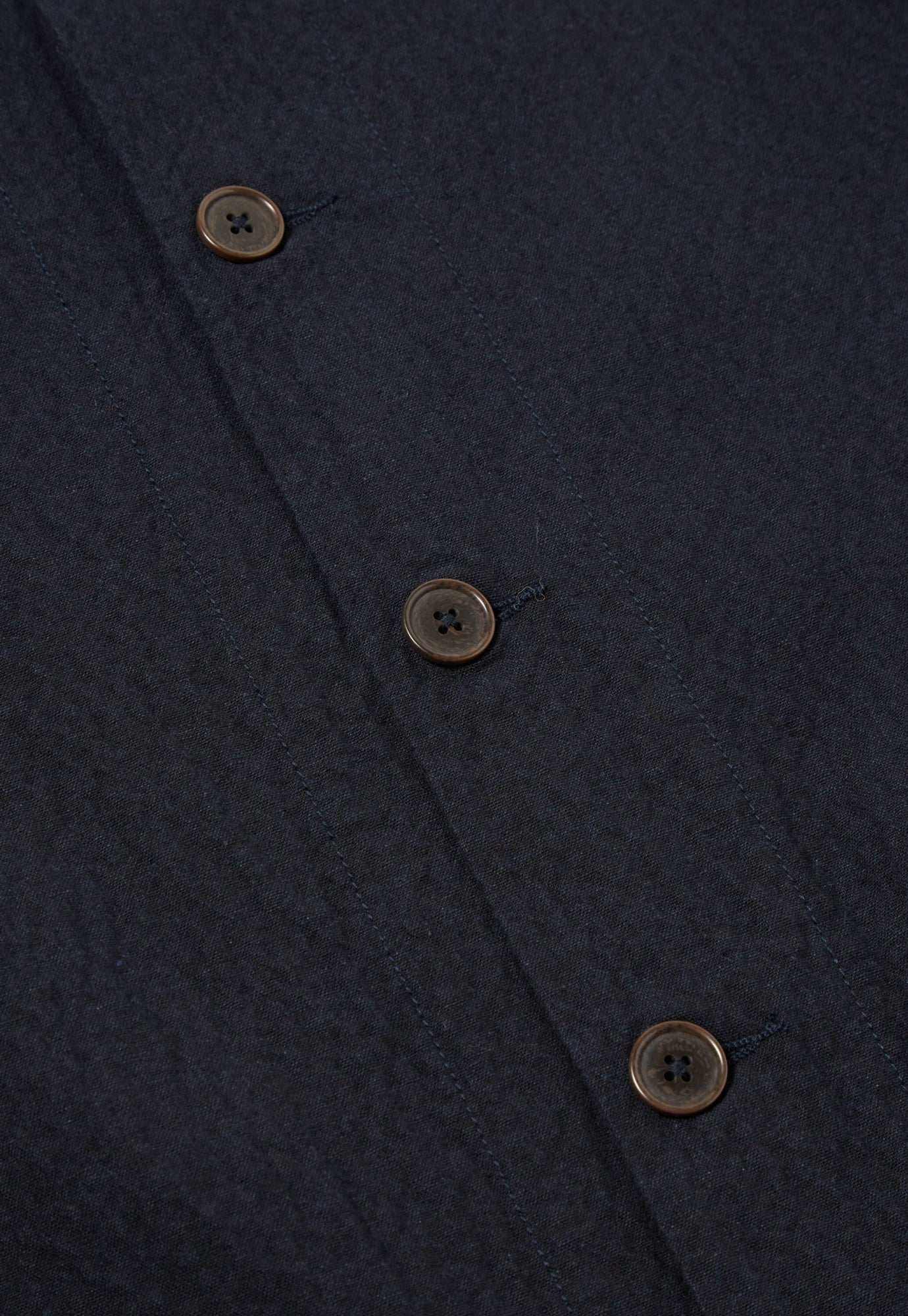 Universal Works Travail Overshirt in Dark Navy Ospina Cotton