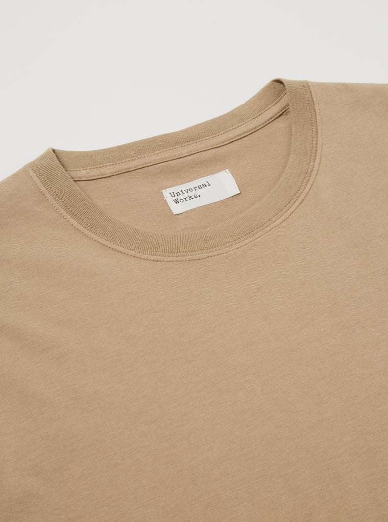Universal Works Print Tee in Sand Jersey #30