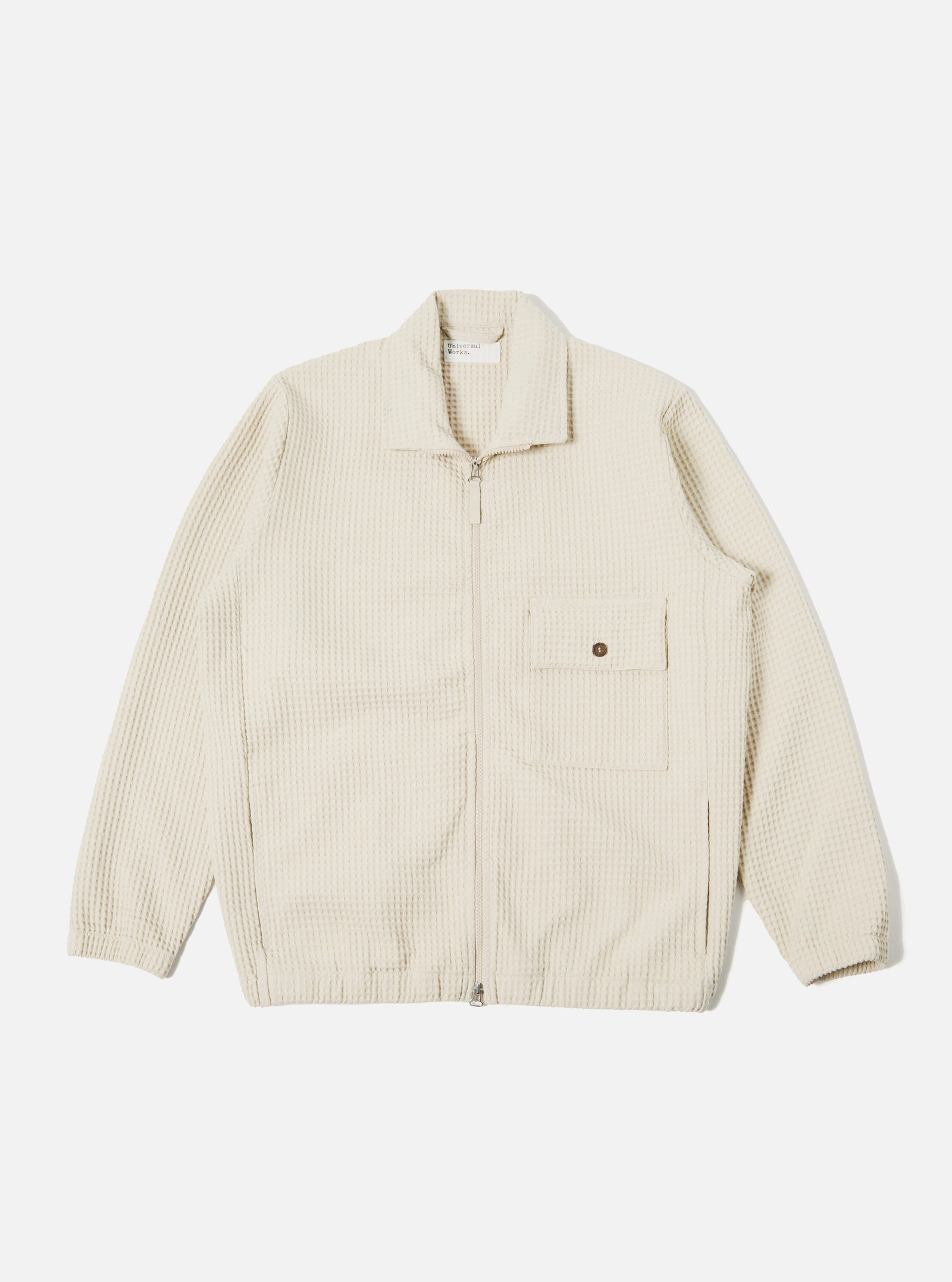Universal Works K Track Top in Driftwood Pike Waffle