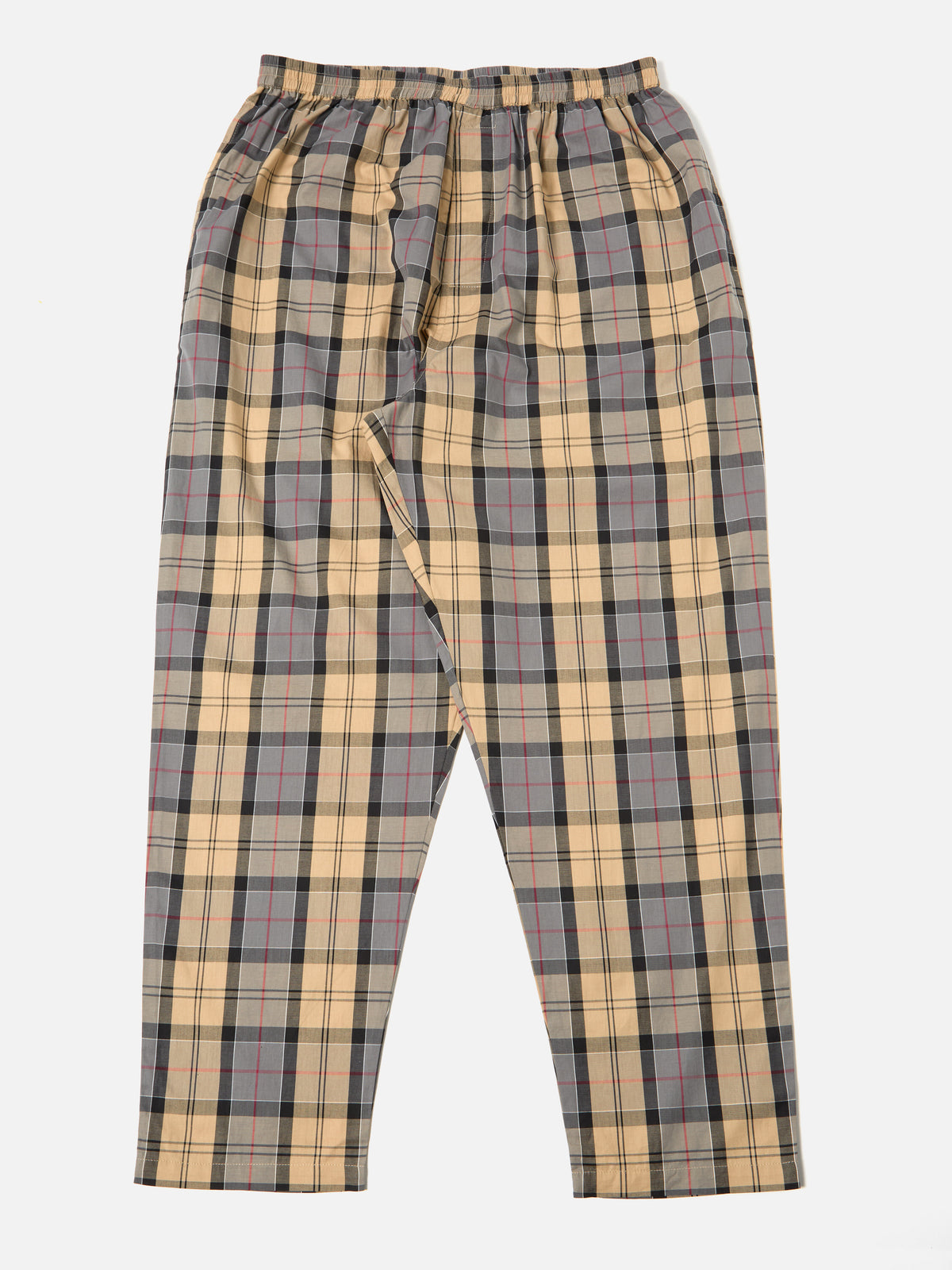 Universal Works Pyjama Set in Sand Tartan Check