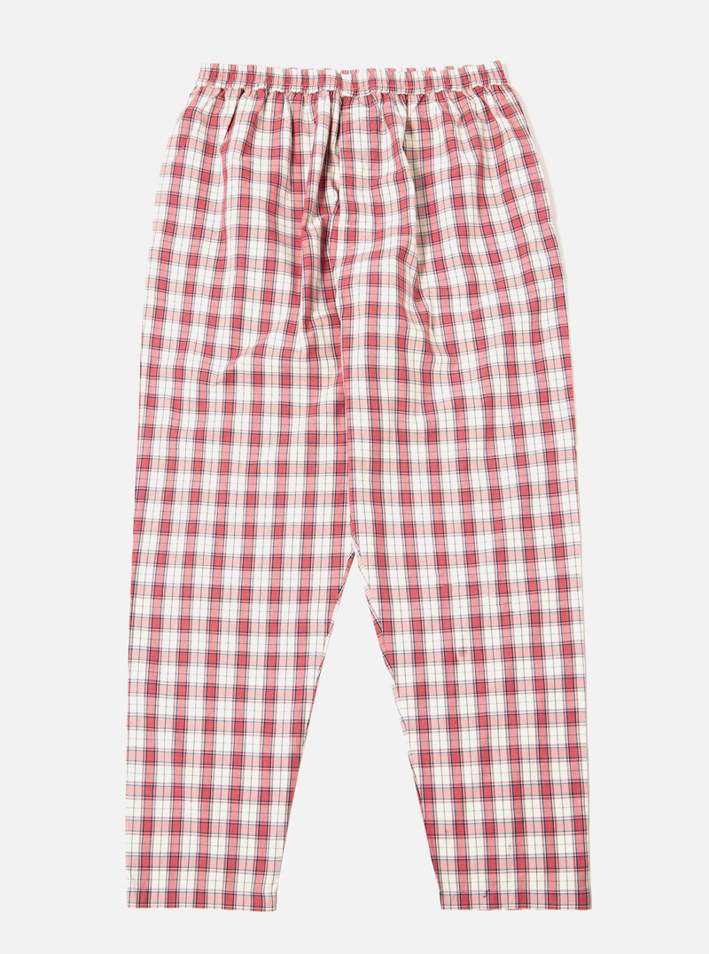 Universal Works Pyjama in Red Cotton Check