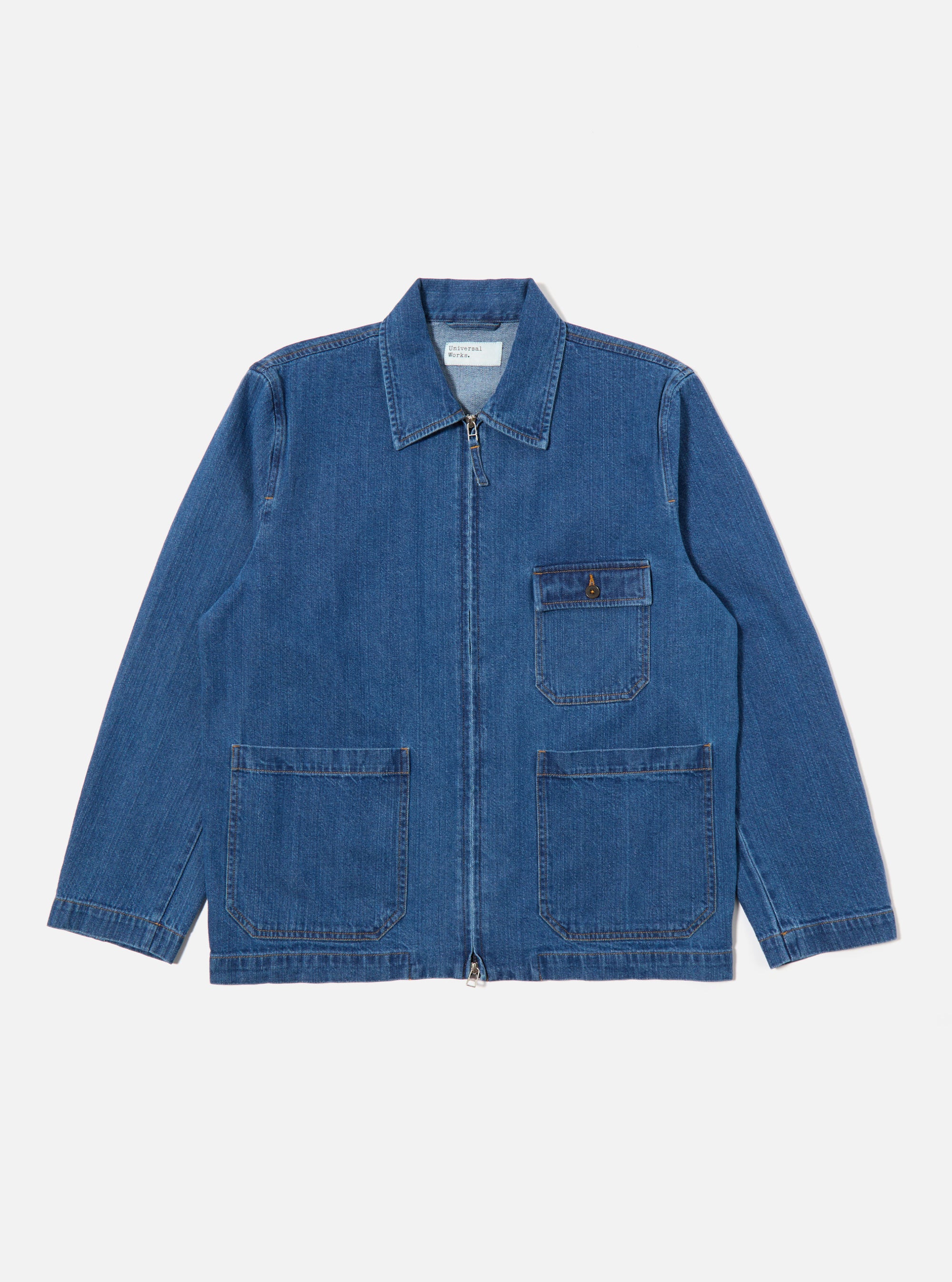 Universal Works Gower Jacket in Indigo RC Denim