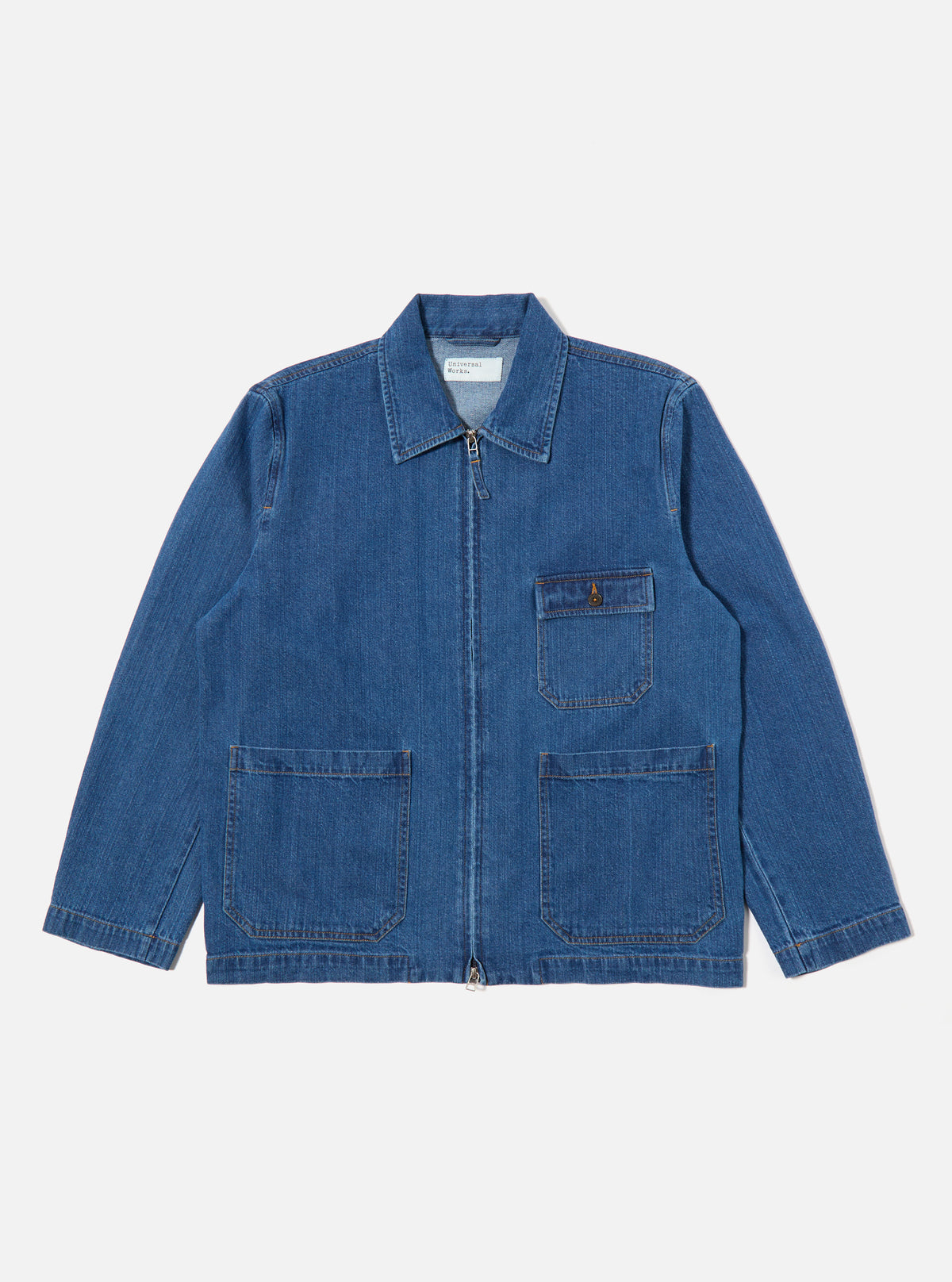 Universal Works Gower Jacket in Indigo RC Denim