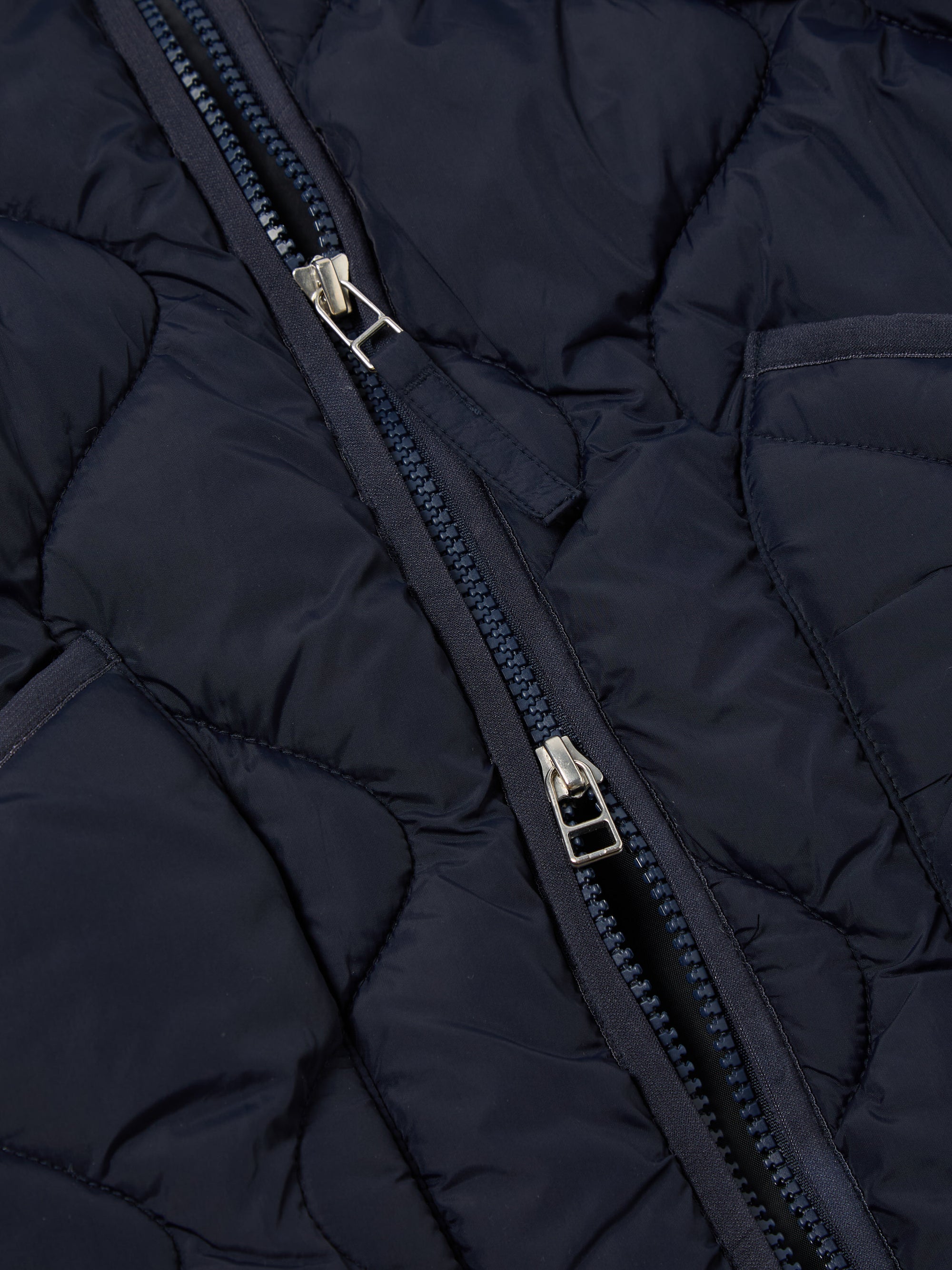 Universal Works Liner Jacket in Navy Diamond Quilt