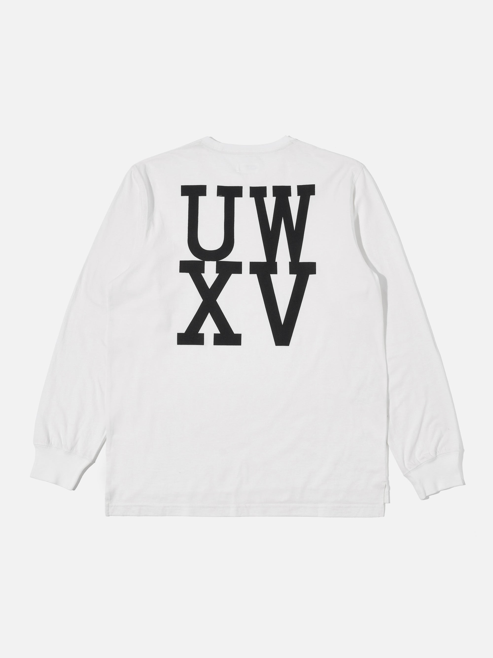 Universal Works XV Tee Shirt in Ecru Print Jersey