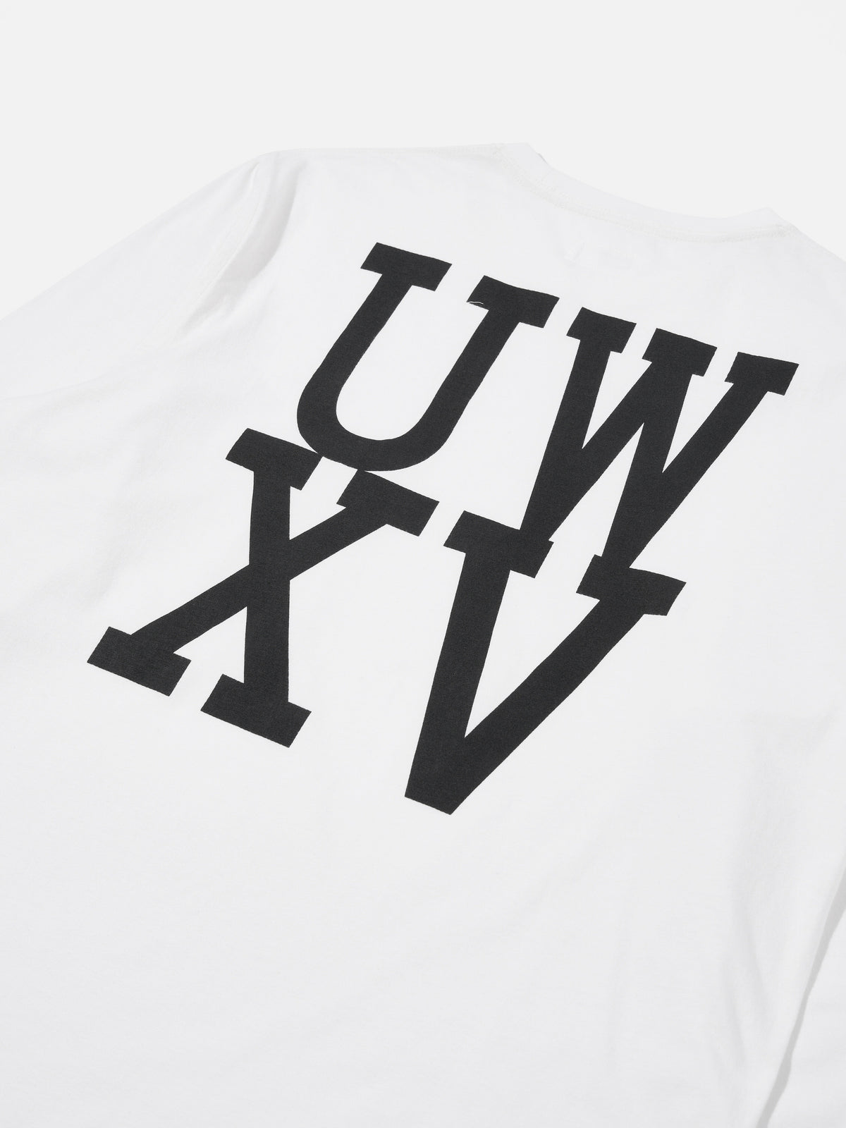 Universal Works XV Tee Shirt in Ecru Print Jersey