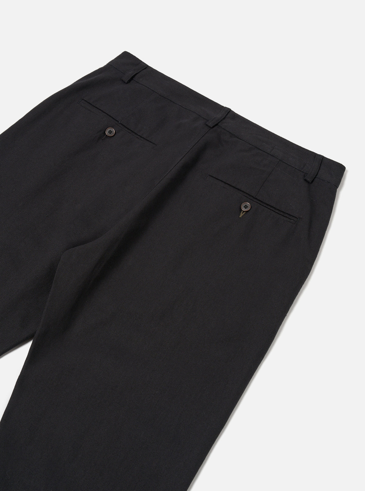 Universal Works Military Chino in Black Works Twill