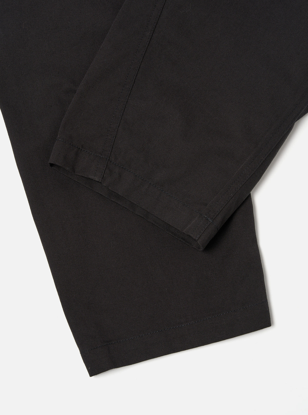 Universal Works Curved Pant in Black Twill