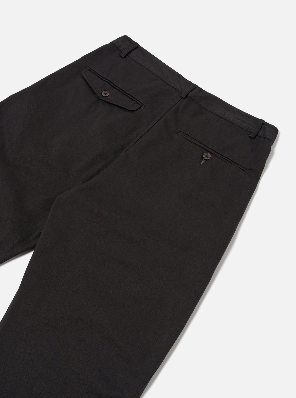 Universal Works Curved Pant in Black Twill