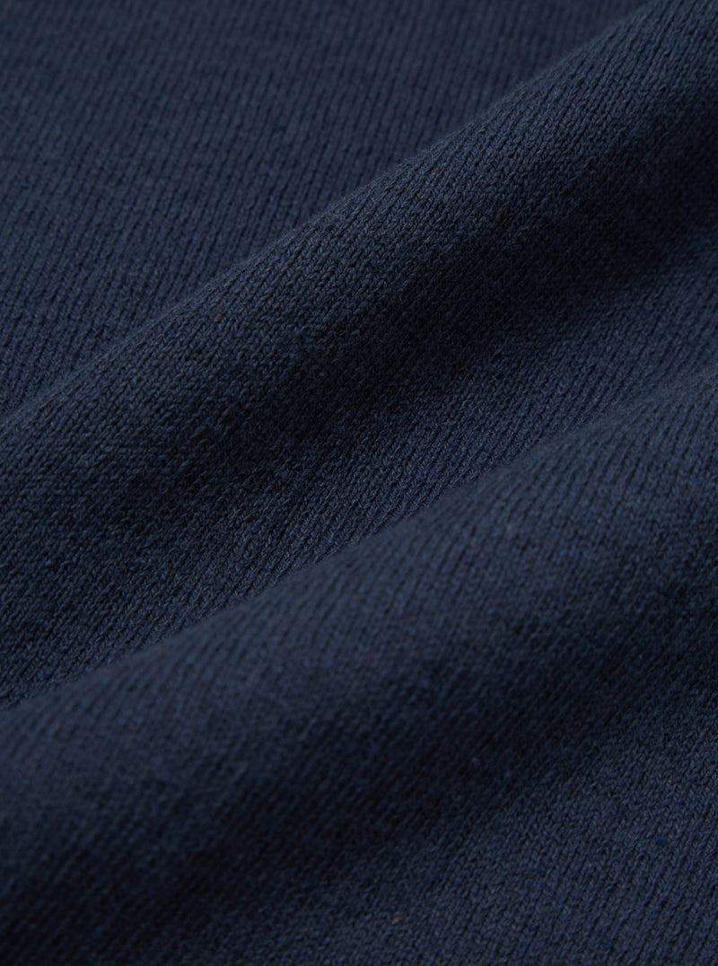 Universal Works Pullover Knit Shirt in Indigo Eco Cotton