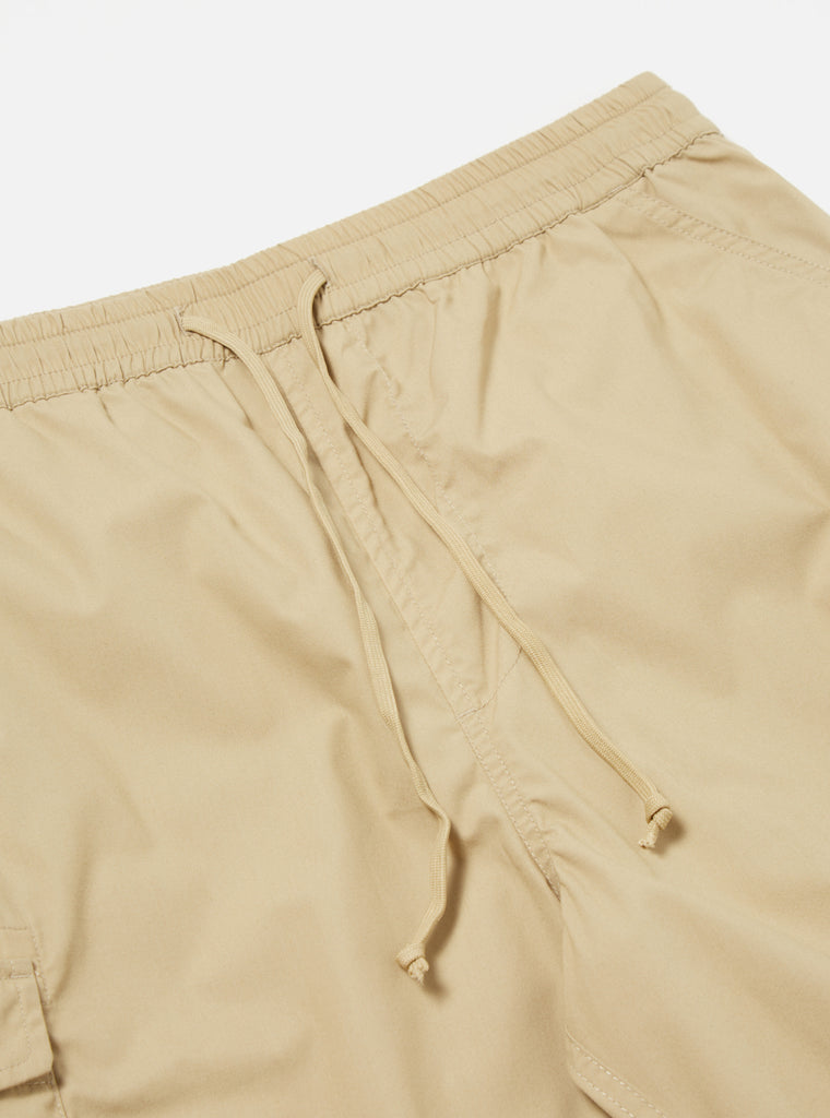 Universal Works Parachute Short in Sand Recycled Poly Tech
