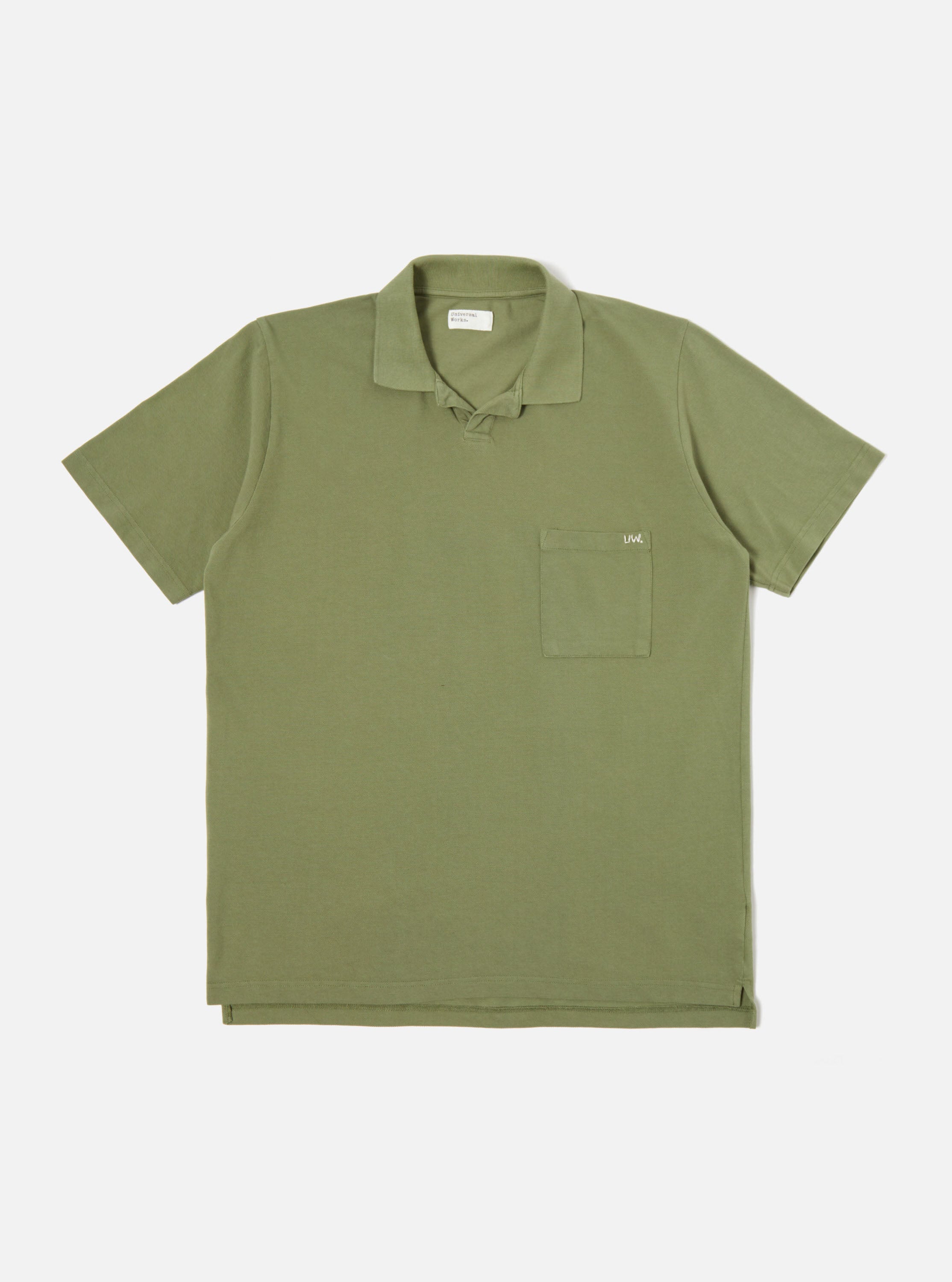 Universal Works Vacation Polo in Birch Piquet