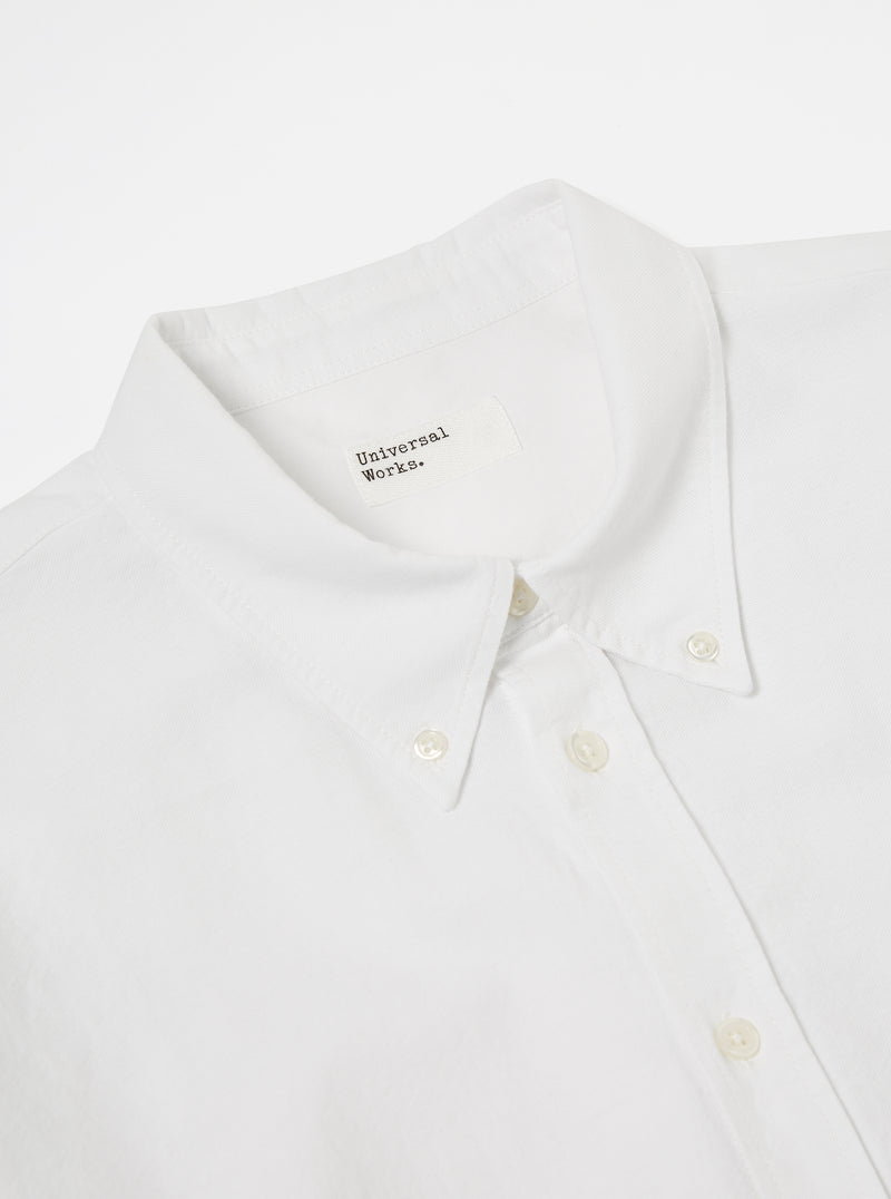 Universal Works Daybrook Shirt in Ecru Oxford Cotton