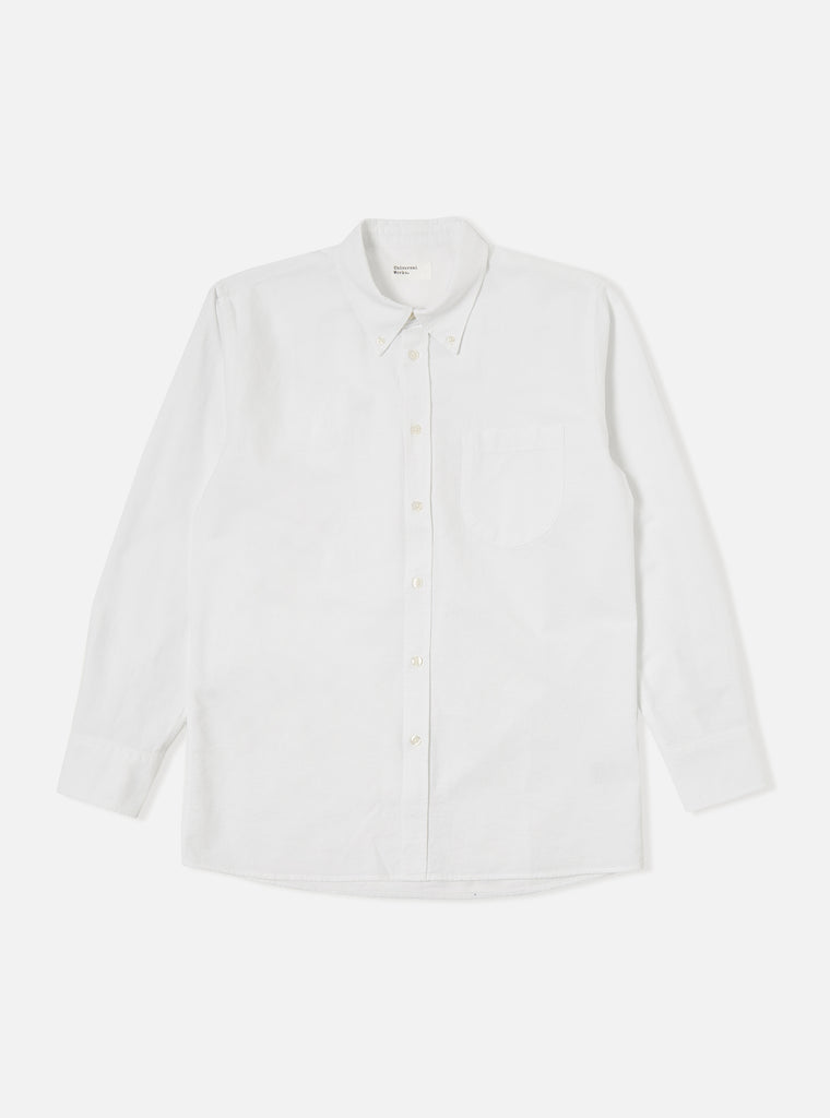 Universal Works Daybrook Shirt in Ecru Oxford Cotton