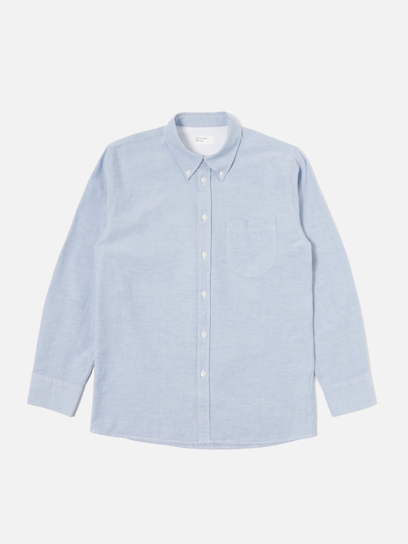 Universal Works Daybrook Shirt in Sky Oxford Cotton