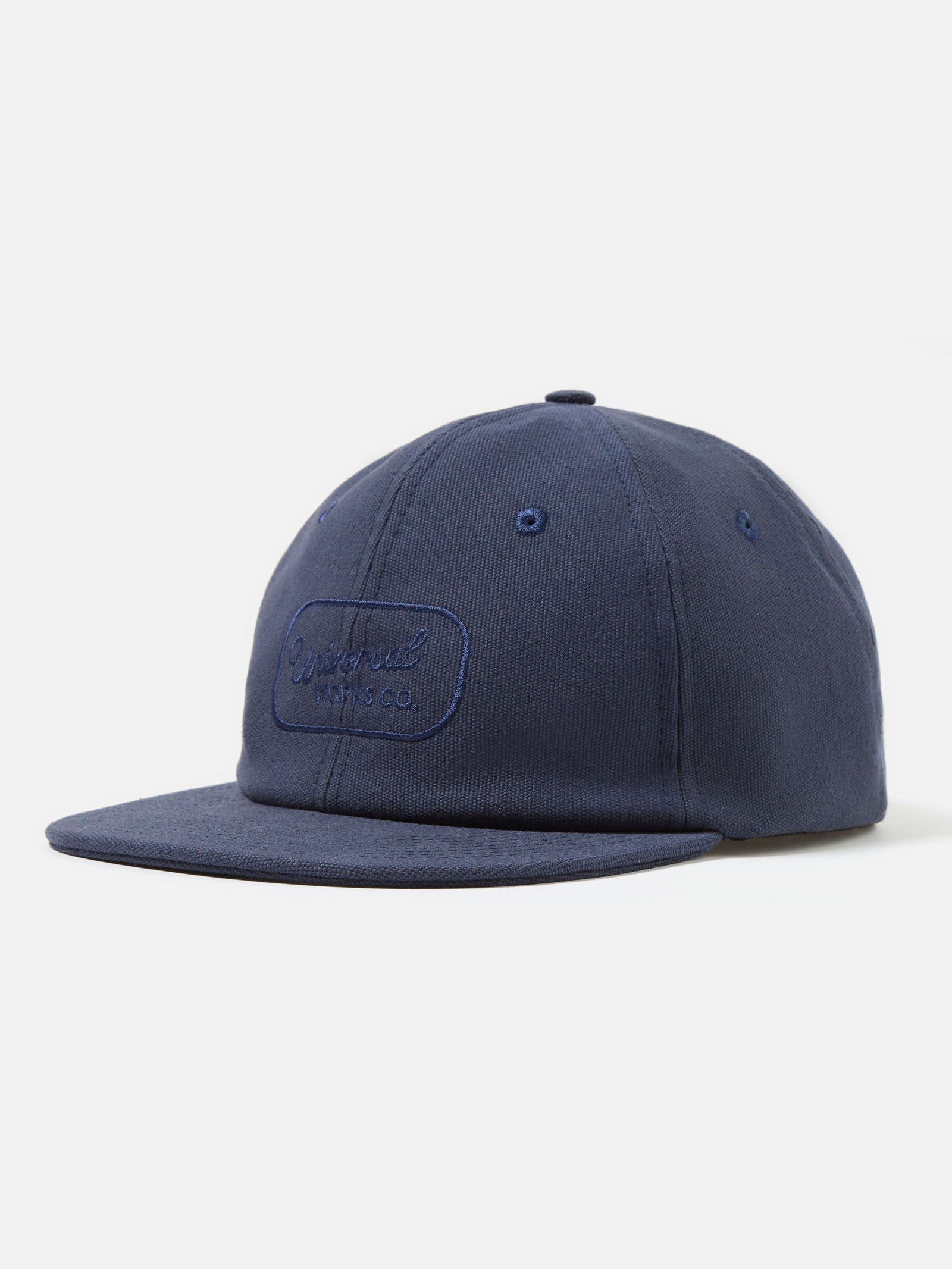 Universal Works Baseball Hat in Navy Canvas