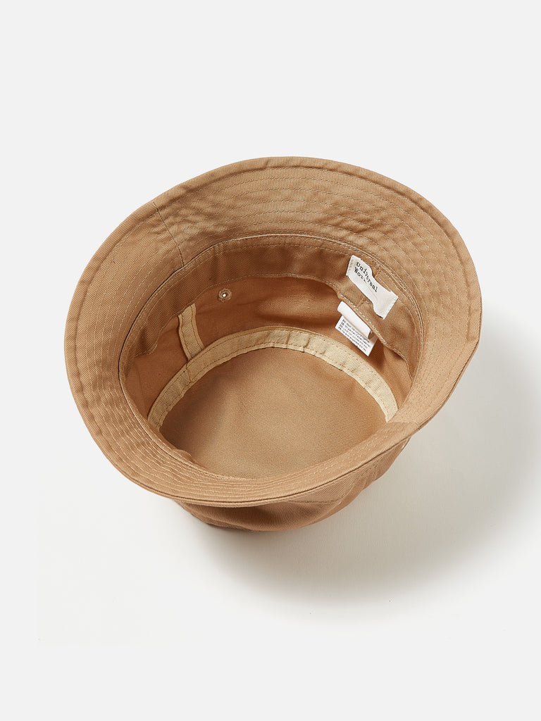Universal Works Bucket Hat in Summer Oak Twill Cotton