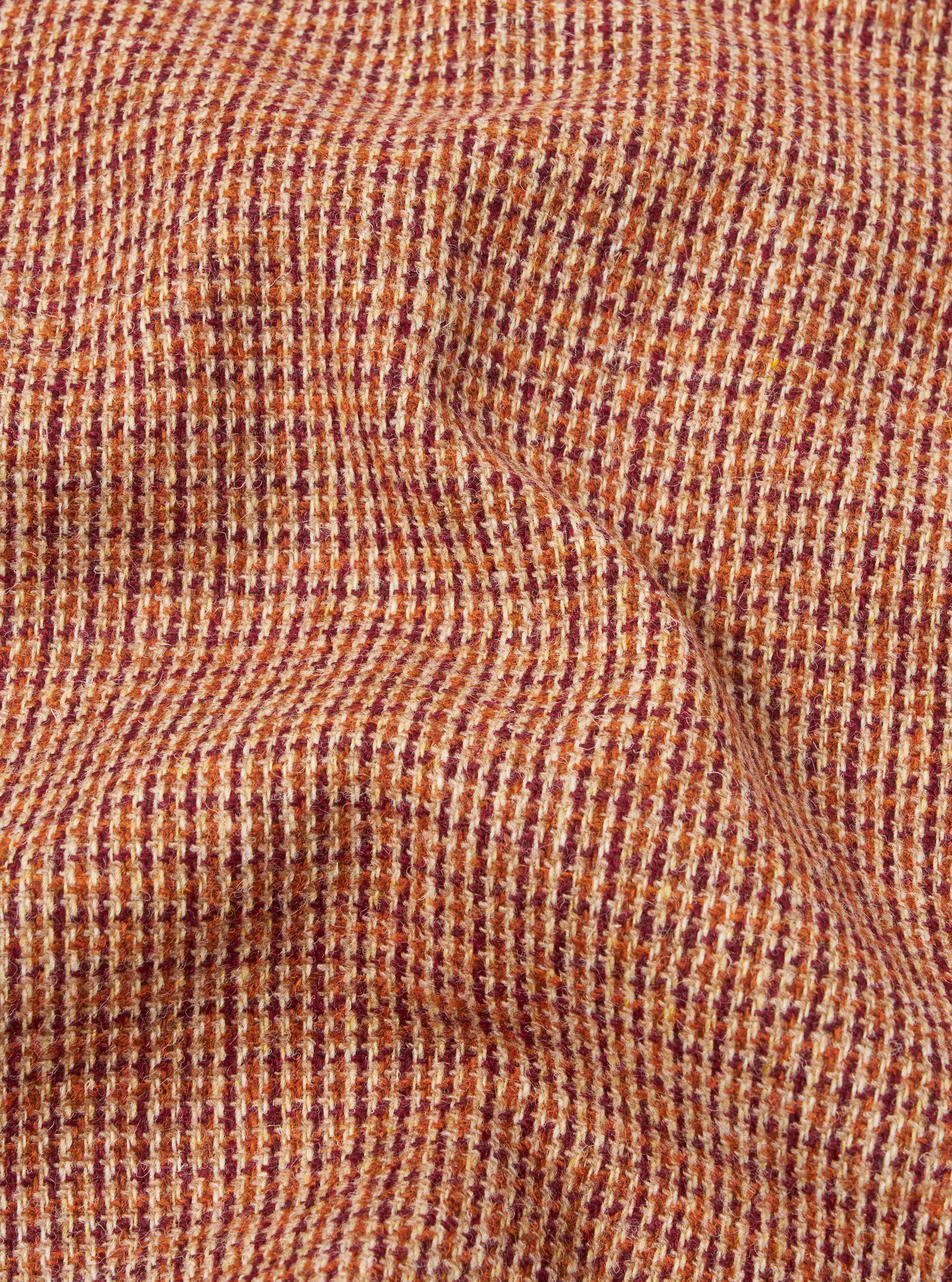 Universal Works Bakers Jacket in Rust Harris Tweed Plaid