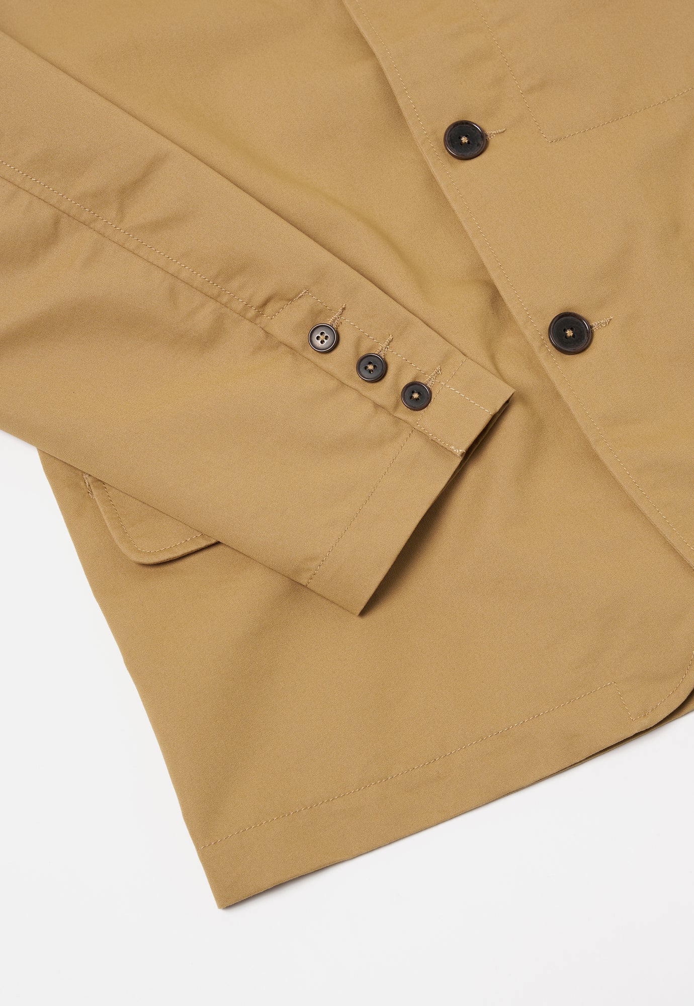 Universal Works Capitol Jacket in Sand Brushed Poly Tech