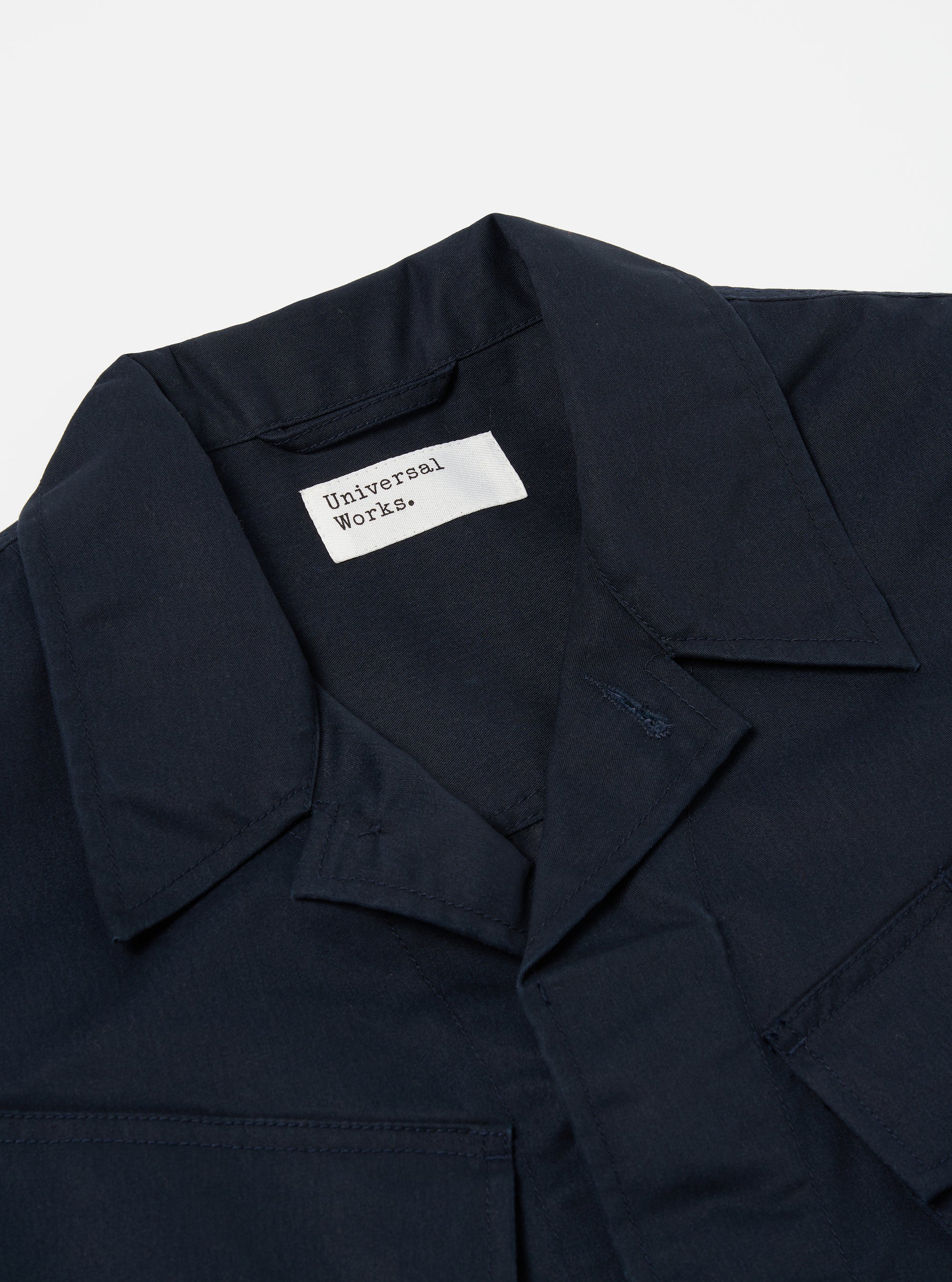 Universal Works Jungle Jacket in Navy Brushed Polytech