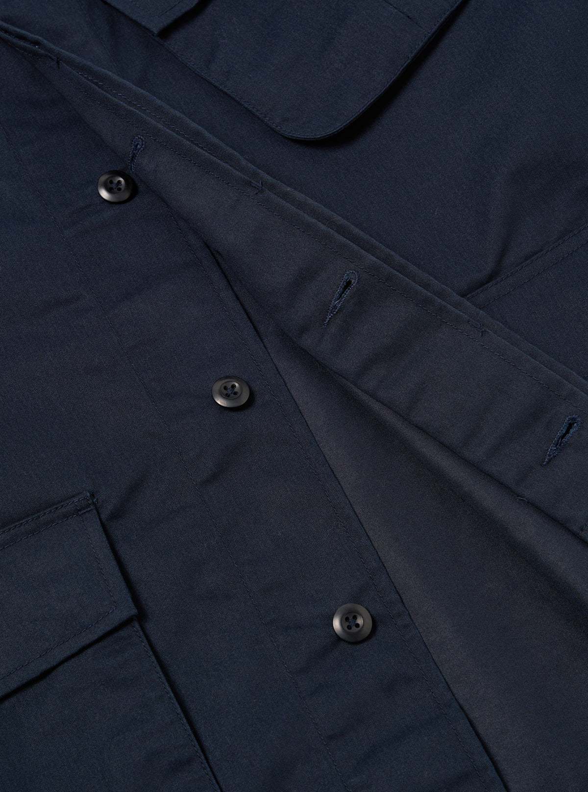 Universal Works Jungle Jacket in Navy Brushed Polytech