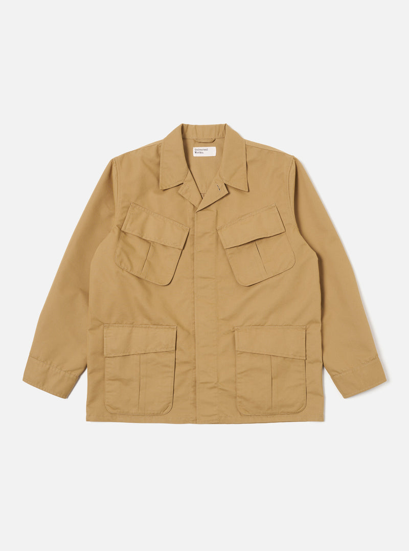 Universal Works Jungle Jacket in Sand Brushed Polytech