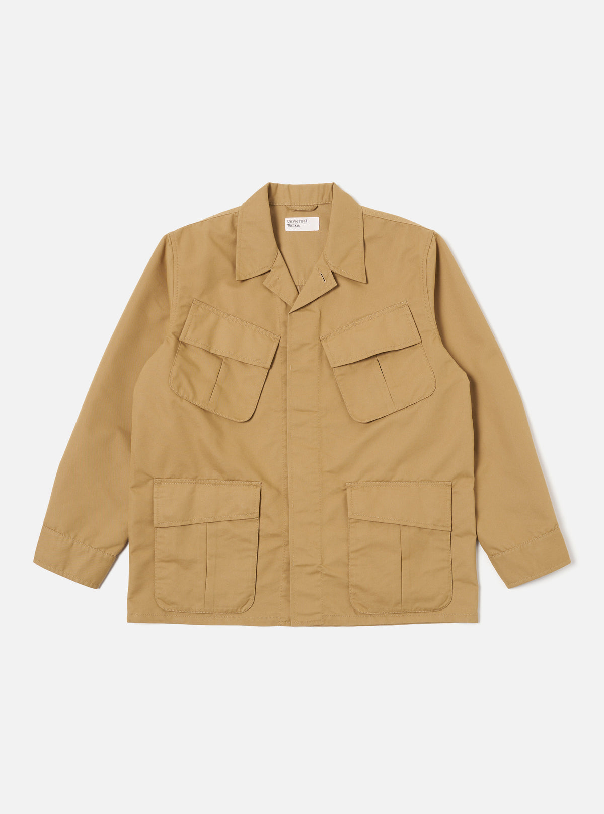 Universal Works Jungle Jacket in Sand Brushed Polytech