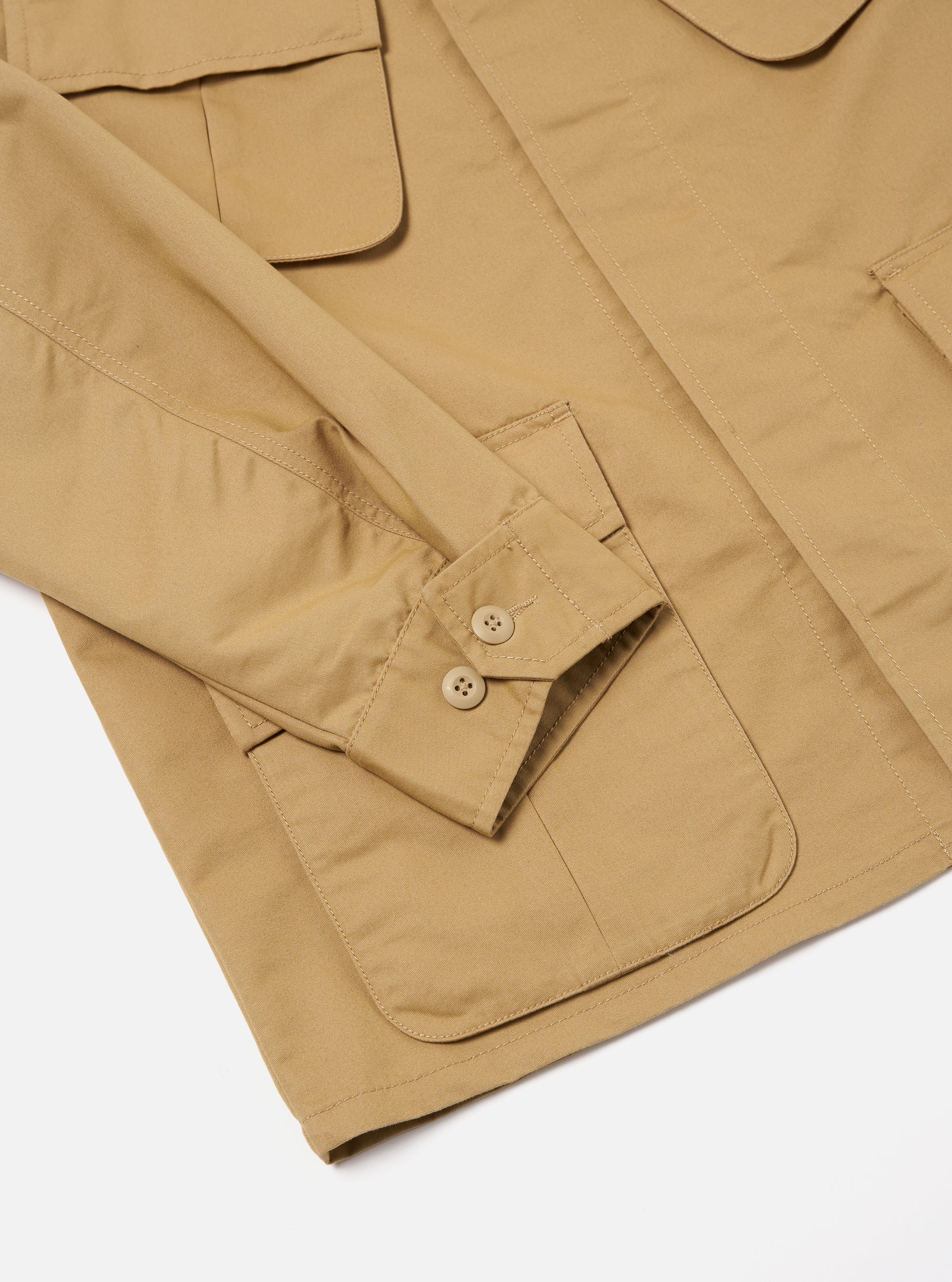 Universal Works Jungle Jacket in Sand Brushed Polytech